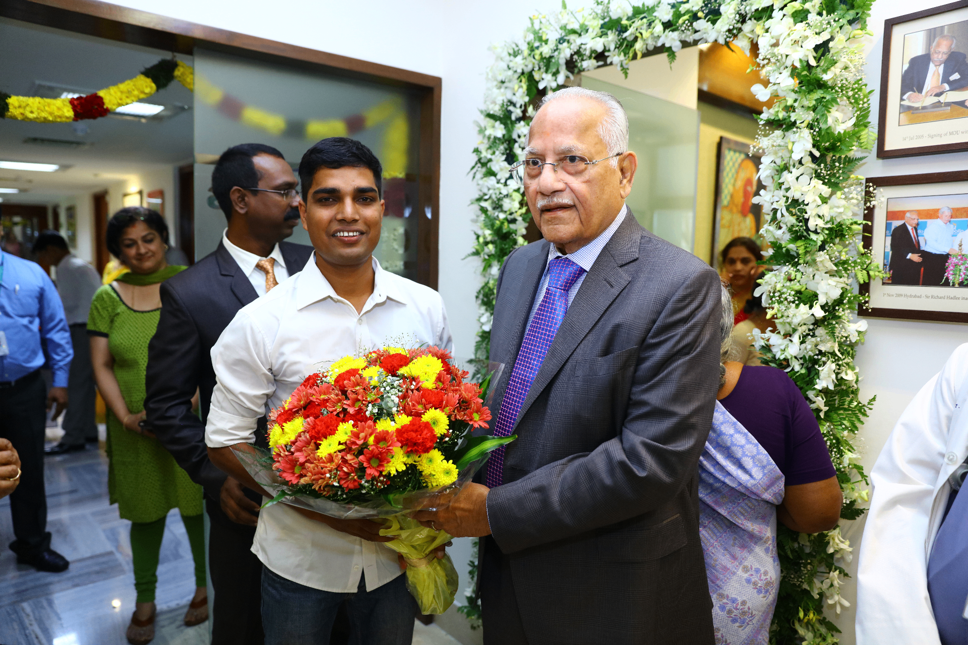 Medifly Healthcare founder with Dr. Prathap C. Reddy, Chairman of Apollo Hospitals
