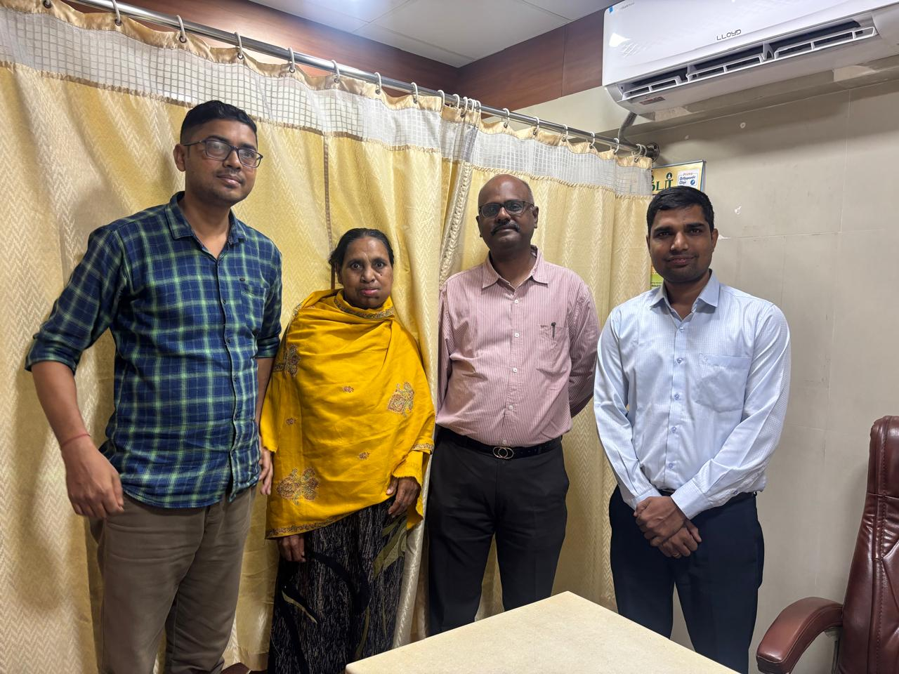Mother of Mr. Biswjit Das — India
